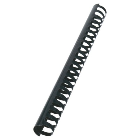 Argola Plástico GBC CombBind 28,0mm 4028183 Redonda Cx.50 Preto