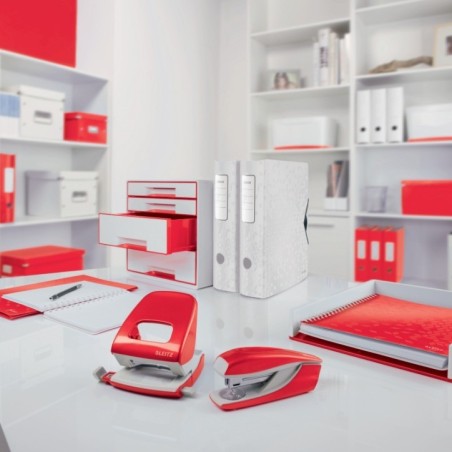 Pasta de Elásticos Leitz WOW 4629-00-26 A4 PP L30mm Vermelho