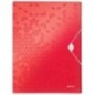 Pasta de Elásticos Leitz WOW 4629-00-26 A4 PP L30mm Vermelho