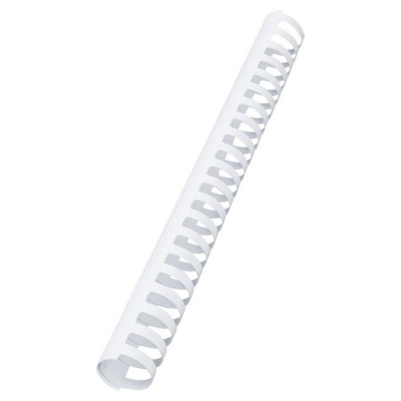 Argola Plástico GBC CombBind 28,0mm 4028203 Redonda Cx.50 Branco