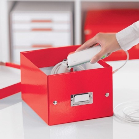 Caixa de Arrumação Leitz WOW Click & Store 6043-00-26 A5 Vermelho