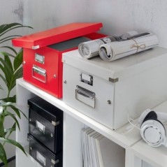 Caixa de Arrumação Leitz WOW Click & Store 6044-00-26 A4 Vermelho