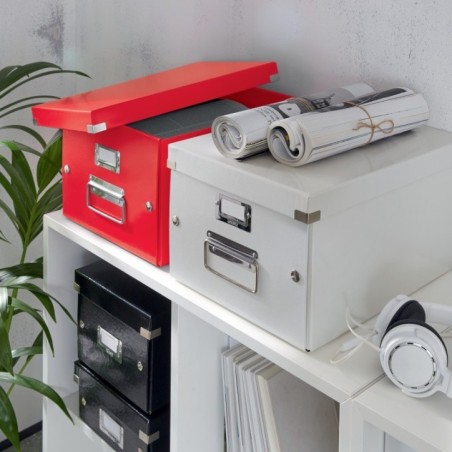 Caixa de Arrumação Leitz WOW Click & Store 6044-00-26 A4 Vermelho