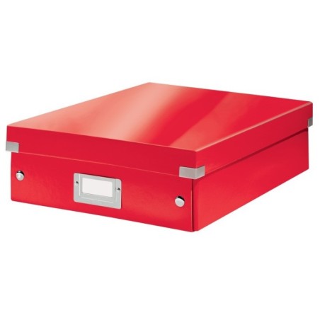 Caixa de Arrumação Leitz WOW Click & Store 6058-00-26 Vermelho
