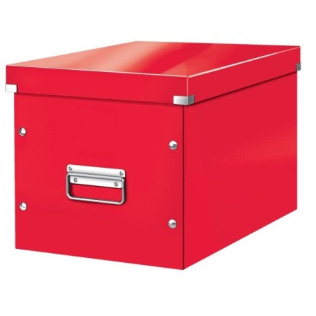 Caixa de Arrumação Leitz WOW Click & Store 6108-00-26 Cube Vermelho