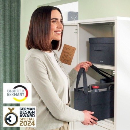 Mala de Trabalho Leitz Hot-Desking 6444-00-89 Cinzento Veludo