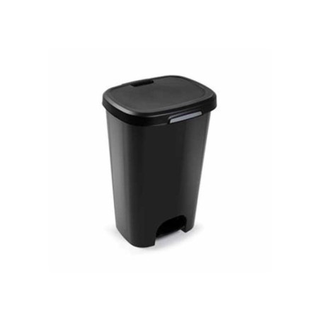Contentor de Plástico 50 Litros 1214502 com Pedal Preto
