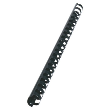 Argola Plástico GBC CombBind 38,0mm 4028185 Oval Cx.50 Preto