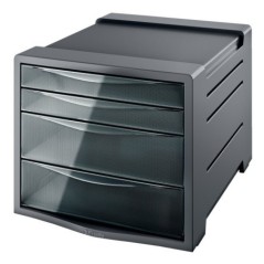 Bloco de 4 Gavetas Esselte Europost 28453 A4 Transparente