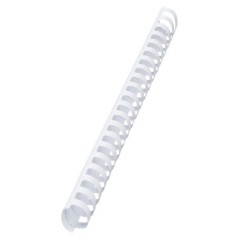 Argola Plástico GBC CombBind 38,0mm 4028205 Oval Cx.50 Branco
