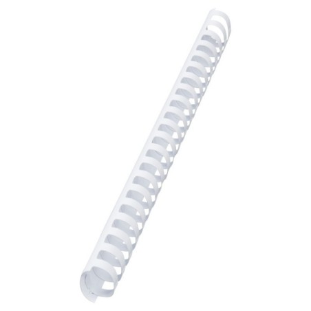 Argola Plástico GBC CombBind 38,0mm 4028205 Oval Cx.50 Branco
