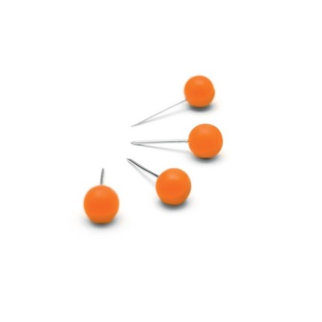 Alfinetes Sinalização Nobo 1905329 6mmØ Cx.100 Laranja