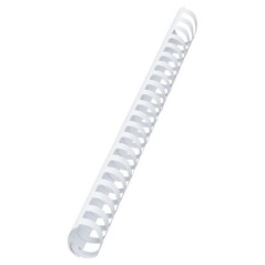 Argola Plástico GBC CombBind 45,0mm 4028206 Oval Cx.50 Branco