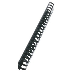 Argola Plástico GBC CombBind 51,0mm 4028187 Oval Cx.50 Preto