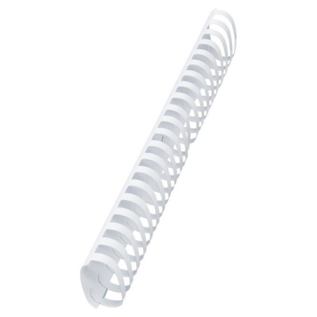 Argola Plástico GBC CombBind 51,0mm 4028207 Oval Cx.50 Branco