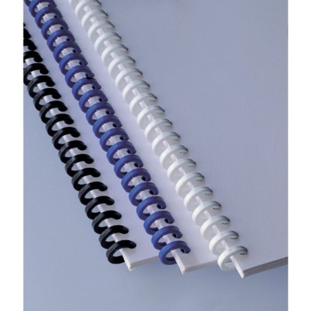 Argola Plástico GBC ClickBind  8,0mm 388019E Cx.50 Preto