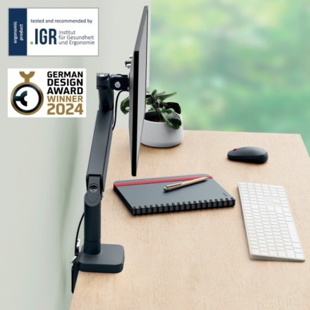 Braço de Monitor Leitz Ergo 6489-00-89 Cinzento Escuro