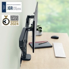 Braço de Monitor Leitz Ergo 6537-00-89 Cinzento Escuro