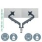 Braço de Monitor Leitz Ergo 6537-00-89 Cinzento Escuro Braço de Monitor Leitz Ergo 6537-00-89 Cinzento Escuro