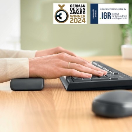 Apoio de Pulsos para Teclado Leitz Ergo 6523-00-89 Cinzento