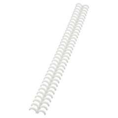 Argola Plástico GBC ClickBind  8,0mm 388002E Cx.50 Branco