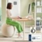 Banco Bola Insuflável Leitz Ergo Active 6542-00-85 Cinzento Banco Bola Insuflável Leitz Ergo Active 6542-00-85 Cinzento
