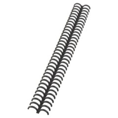 Argola Plástico GBC ClickBind 12,0mm 388064E Cx.50 Preto