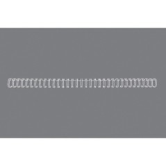 Argola Metálica GBC WireBind RG810870 12,7mm Cx.100 Branco