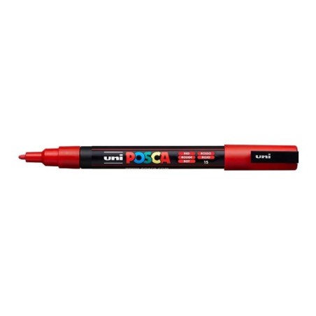 Marcador Uni Posca PC-3M 15 Vermelho