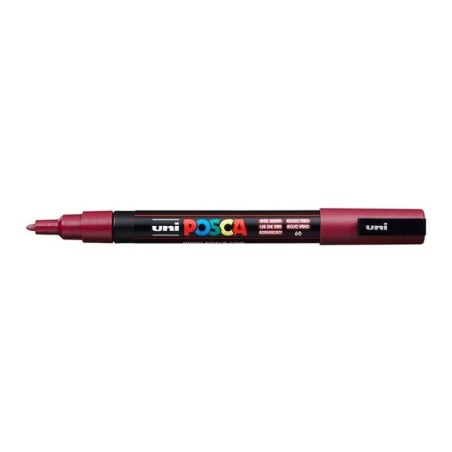 Marcador Uni Posca PC-3M 60 Vermelho Vinho