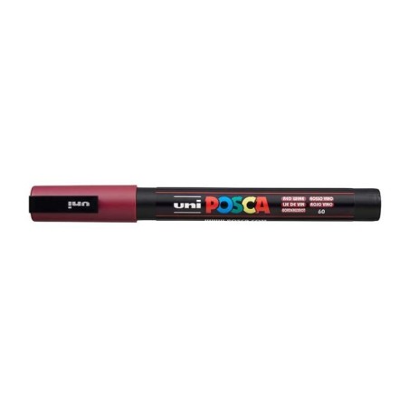 Marcador Uni Posca PC-3M 60 Vermelho Vinho