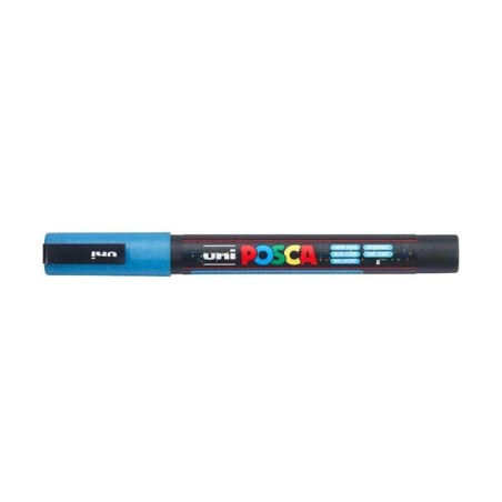 Marcador Uni Posca PC-3ML G8 Azul Claro Glitter