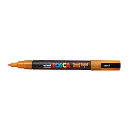 Marcador Uni Posca PC-3ML G4 Laranja Glitter