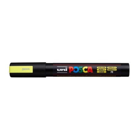 Marcador Uni Posca PC-5M F2 Amarelo Fluorescente