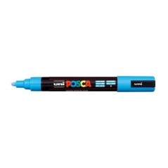 Marcador Uni Posca PC-5M 8 Azul Claro
