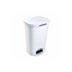Contentor de Plástico 50 Litros 1214501 com Pedal Branco