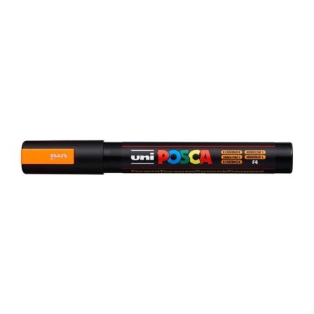 Marcador Uni Posca PC-5M F4 Laranja Fluorescente