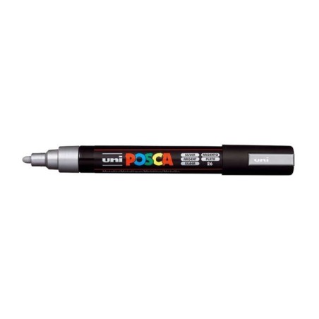 Marcador Uni Posca PC-5M 26 Prateado