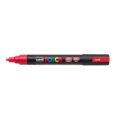Marcador Uni Posca PC-5M F15 Vermelho Fluorescente