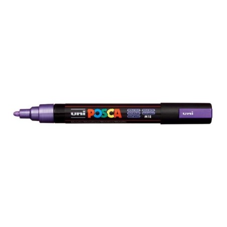 Marcador Uni Posca PC-5M M12 Violeta Metalizado
