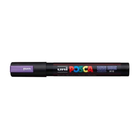 Marcador Uni Posca PC-5M M12 Violeta Metalizado