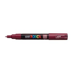 Marcador Uni Posca PC-1M 60 Vermelho Vinho
