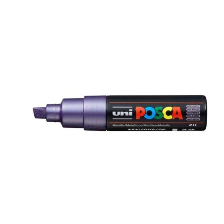 Marcador Uni Posca PC-8K M12 Violeta Metalizado