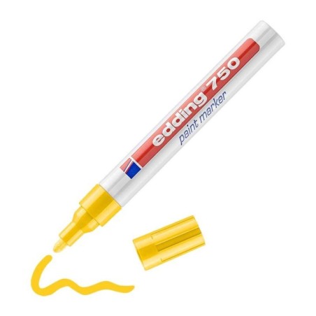 Marcador Permanente Edding 750-005 paint Amarelo