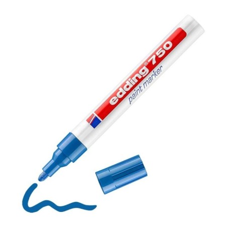 Marcador Permanente Edding 750-003 paint Azul