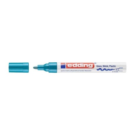Marcador Permanente Edding 750-010 paint Azul Claro