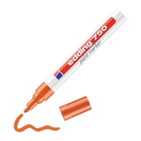 Marcador Permanente Edding 750-006 paint Laranja