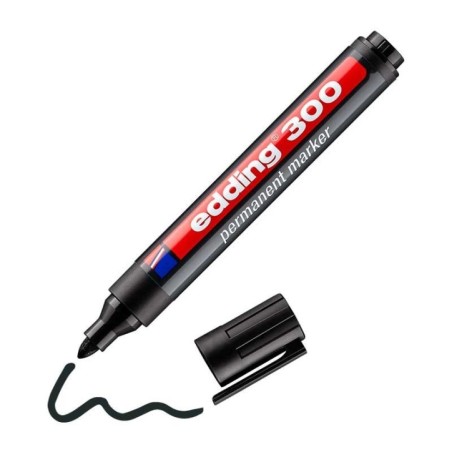 Marcador Permanente Edding 300-001 Preto