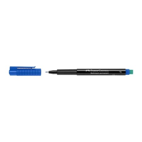 Marcador Faber-Castell Multimark permanent 151351 F Azul