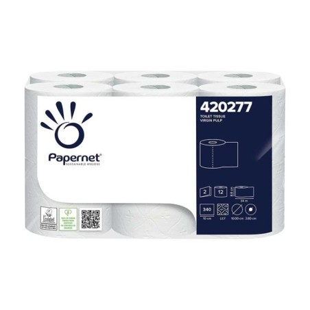 Papel Higiénico Doméstico Papernet 420277 34m 2 Folhas Emb.12